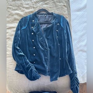 Free People Velvet Blazer